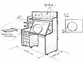 Стол для аниматора. Эскиз, расположение элементов