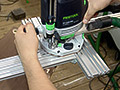 Сверление отверстий фрезером Festool OF 1400 EBQ