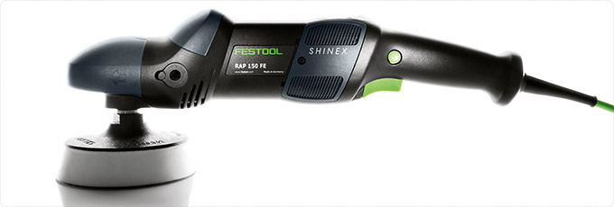 Полировальная машинка Festool Shinex RAP 150 FE с установленными угольными щетками 495144