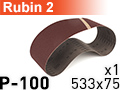 Шлифовальная лента RUBIN-2 533x75 P100 - 1шт