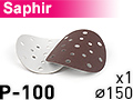 Шлифовальный круг SAPHIR D150 P100 - 1шт