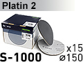 Шлифовальные круги PLATIN-2 D150 S1000 - упаковка 15шт