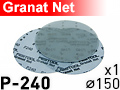 Шлифовальный круг на сетке D150 GRANAT NET P240 - 1шт