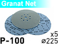 Шлиф. круг на сетке D225 GRANAT NET P100 - упак. 5 шт