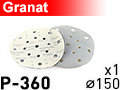Шлифовальный абразивный круг GRANAT D150 P360 - 1шт