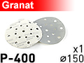Шлифовальный абразивный круг GRANAT D150 P400 - 1шт