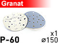 Шлифовальный абразивный круг GRANAT D150 P60 - 1шт