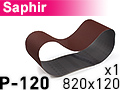 Шлифовальная лента SAPHIR 820x120 P120 - 1шт