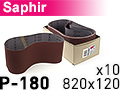 Шлифовальная лента SAPHIR 820x120 P180 - упаковка 10шт